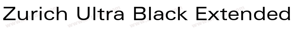 Zurich Ultra Black Extended BT字体转换